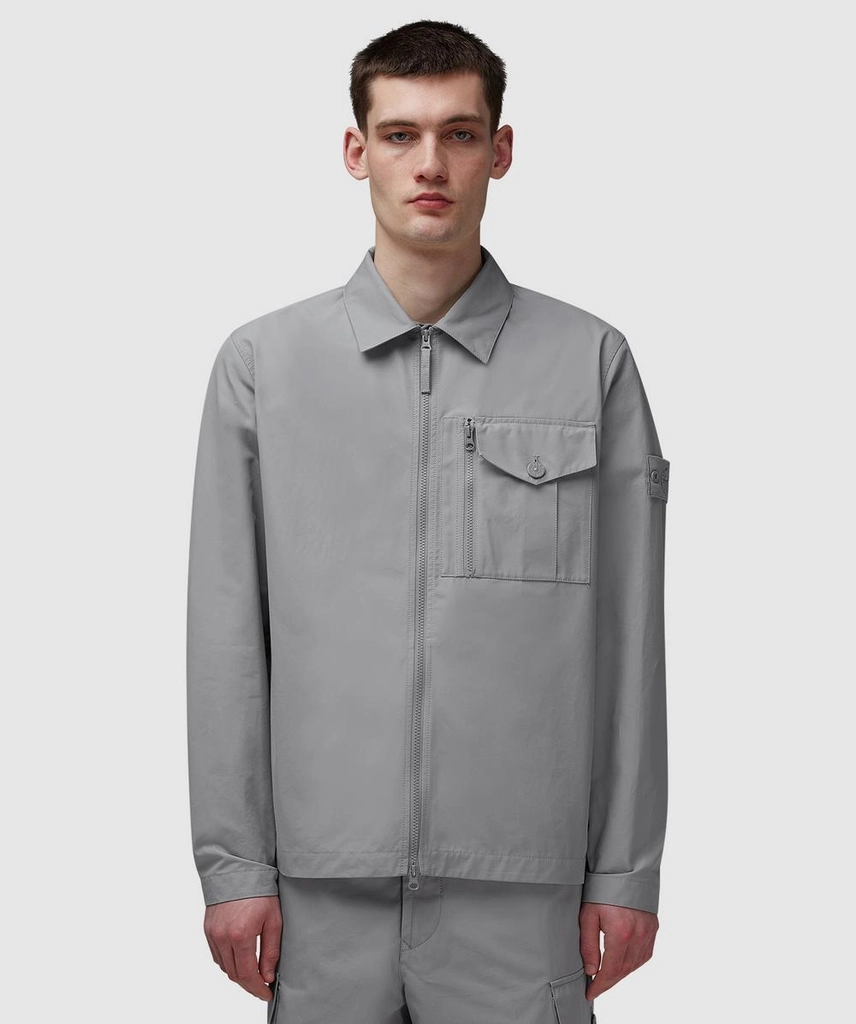 Stone Island Ghost Waterproof Cotton Overshirt (Dust - M) - Size M